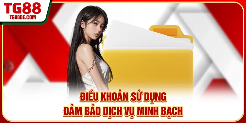 Điều khoản sử dụng đảm bảo dịch vụ minh bạch
